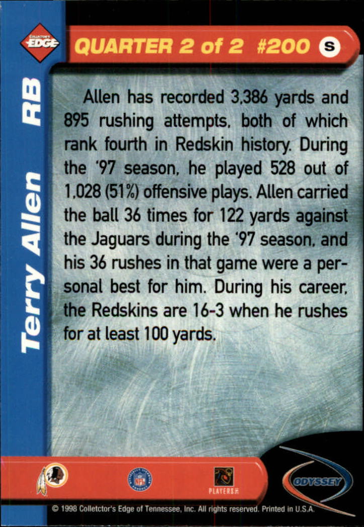 B5934- 1998 Collector's Edge Odyssey FB Asst Cards -You Pick- 15+ FREE US SHIP - Picture 309 of 361