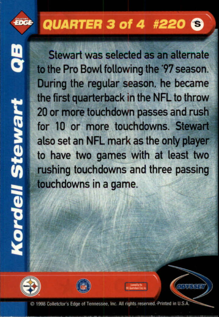 B5934- 1998 Collector's Edge Odyssey FB Asst Cards -You Pick- 15+ FREE US SHIP - Picture 335 of 361