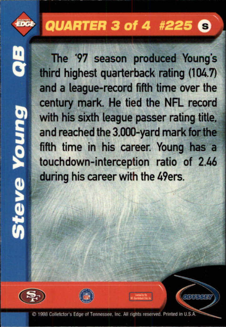 B5934- 1998 Collector's Edge Odyssey FB Asst Cards -You Pick- 15+ FREE US SHIP - Picture 343 of 361