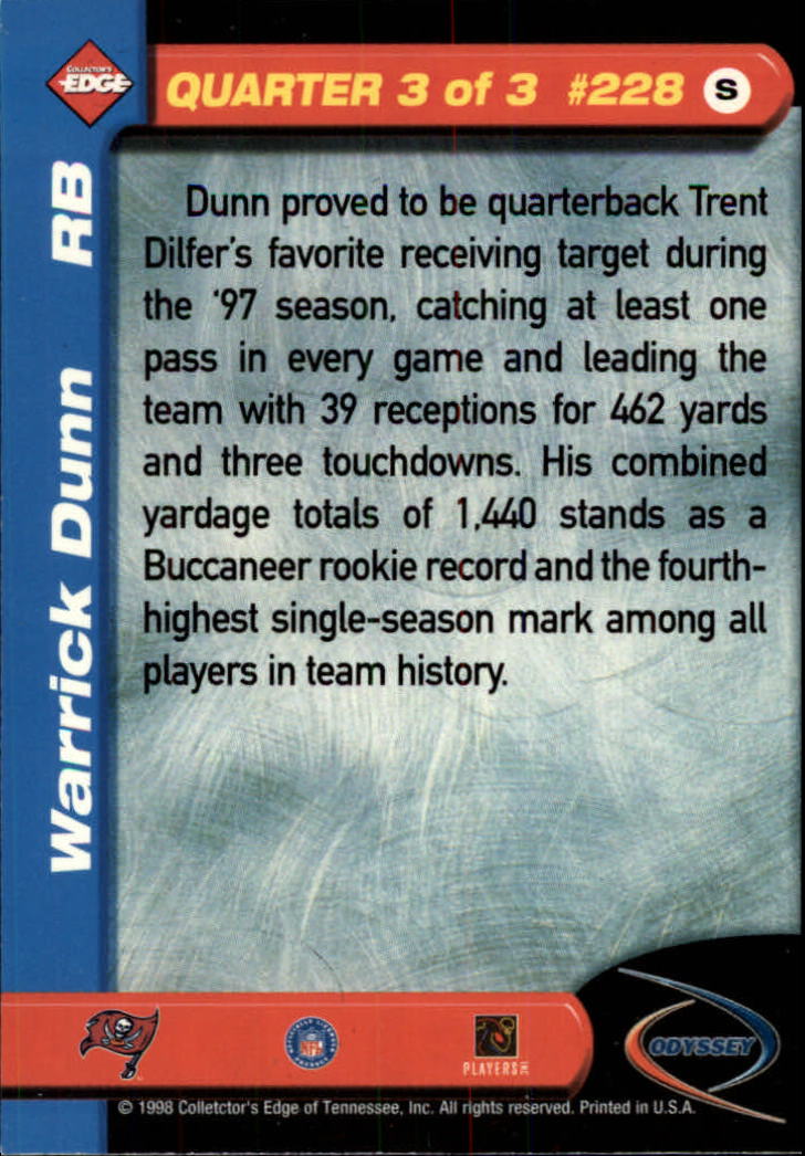 B5934- 1998 Collector's Edge Odyssey FB Asst Cards -You Pick- 15+ FREE US SHIP - Picture 347 of 361