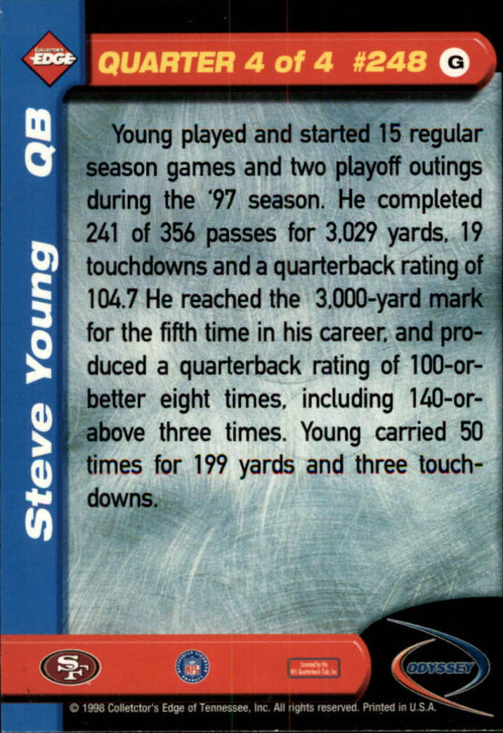 B5934- 1998 Collector's Edge Odyssey FB Asst Cards -You Pick- 15+ FREE US SHIP - Picture 355 of 361
