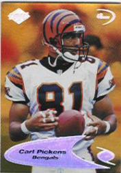 1998 Collector's Edge Odyssey Level 2 HoloGold #H232 Carl Pickens 4Q