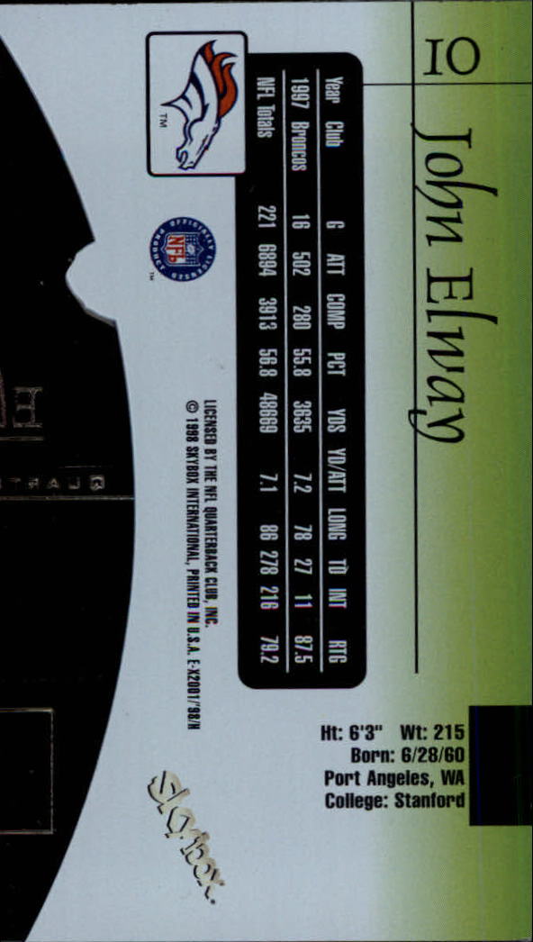 1998 E-X2001 (Fleer) Football "Main Set" Base Cards - Picture 19 of 109