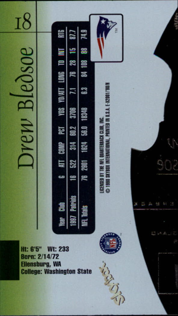 1998 E-X2001 (Fleer) Football "Main Set" Base Cards - Picture 33 of 109