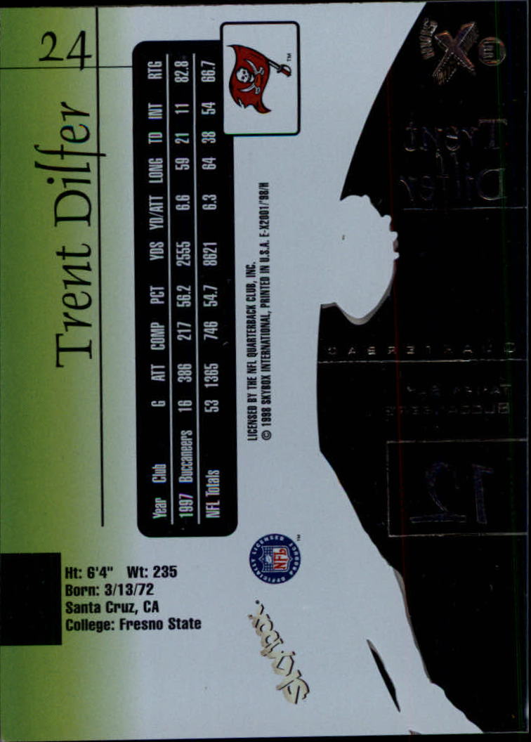1998 E-X2001 (Fleer) Football "Main Set" Base Cards - Picture 45 of 109
