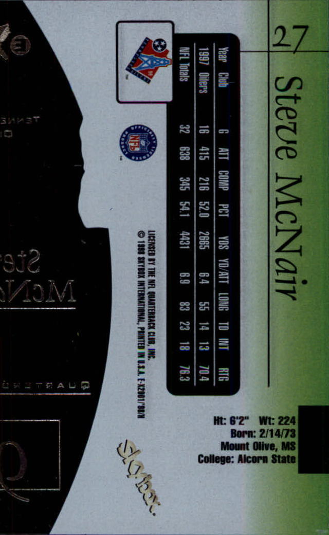 1998 E-X2001 (Fleer) Football "Main Set" Base Cards - Picture 51 of 109