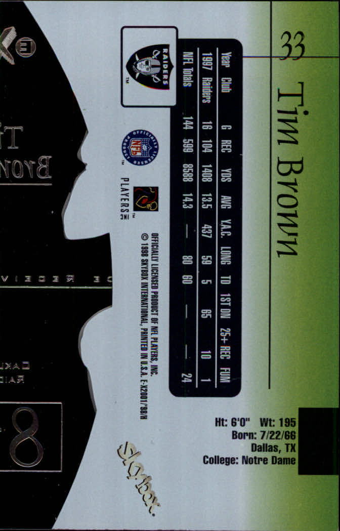 1998 E-X2001 (Fleer) Football "Main Set" Base Cards - Picture 63 of 109