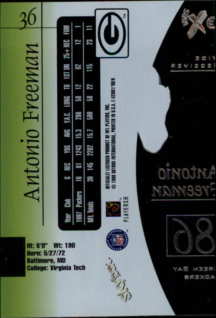 1998 E-X2001 (Fleer) Football "Main Set" Base Cards - Picture 69 of 109