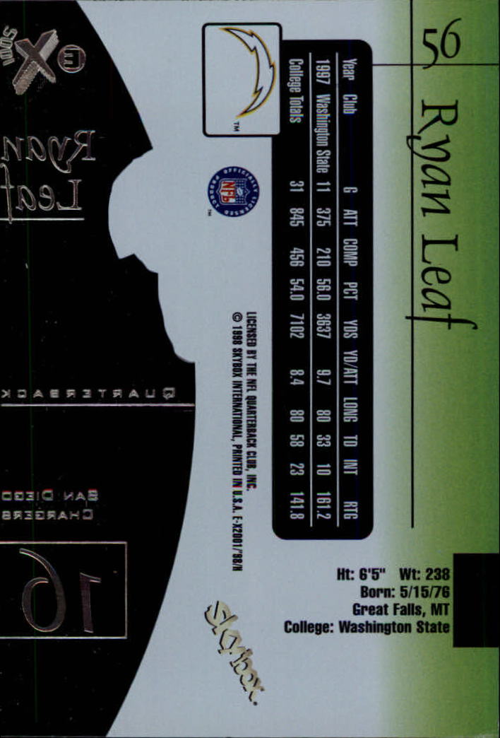 1998 E-X2001 (Fleer) Football "Main Set" Base Cards - Picture 101 of 109