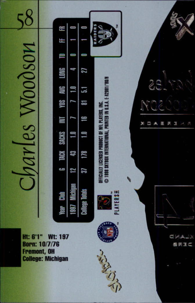 1998 E-X2001 (Fleer) Football "Main Set" Base Cards - Picture 105 of 109