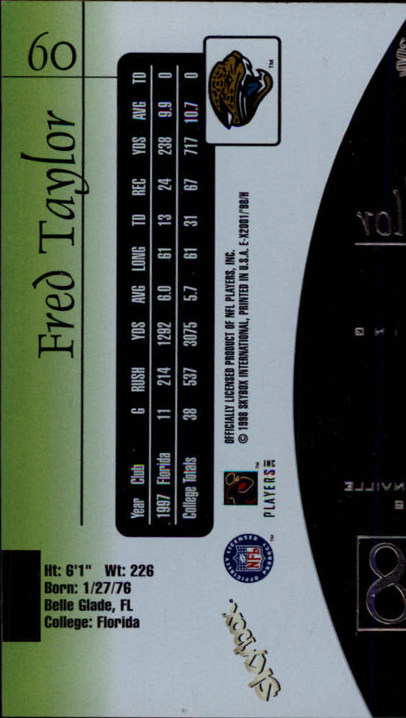 1998 E-X2001 (Fleer) Football "Main Set" Base Cards - Picture 109 of 109