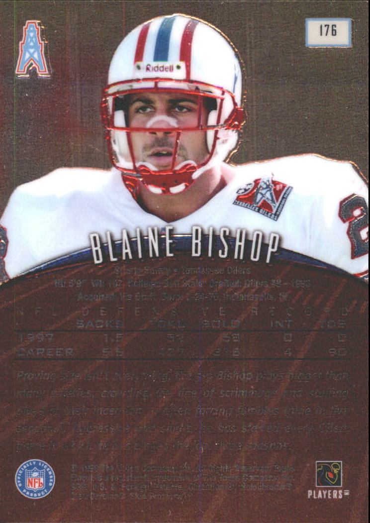 1998 Finest No-Protectors #176 Blaine Bishop back image