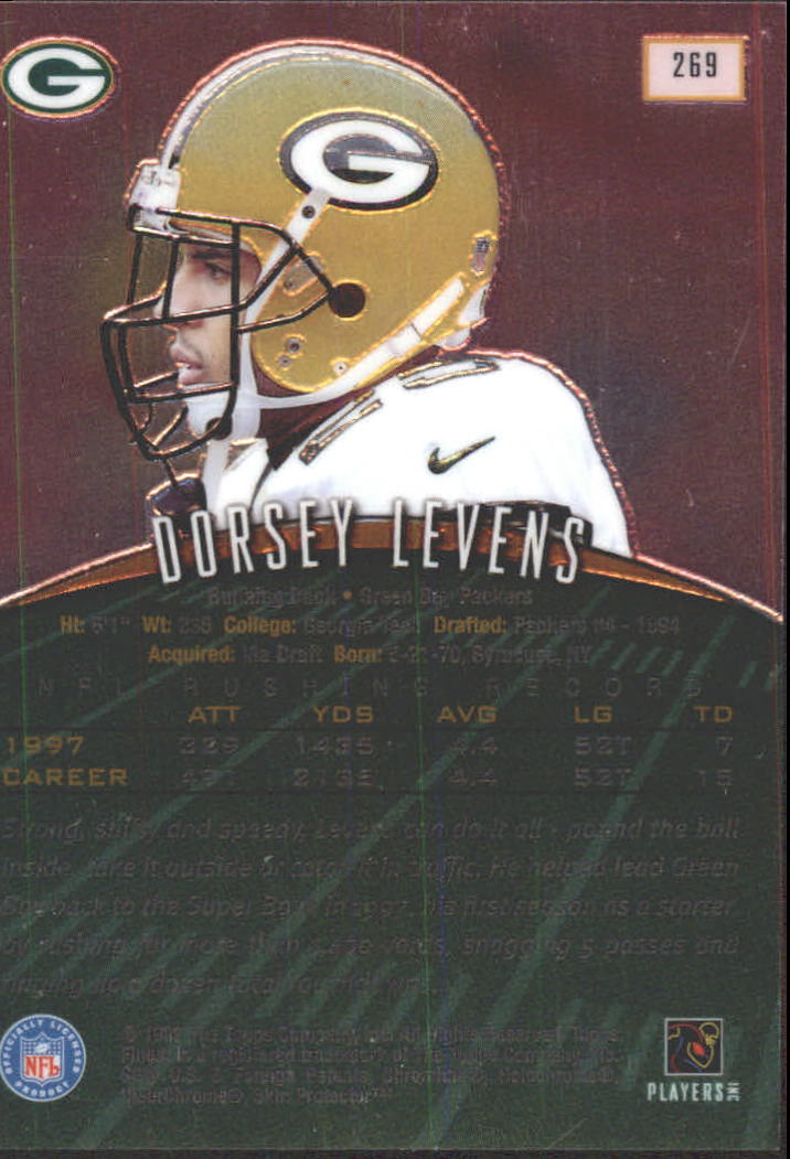 1998 Finest No-Protectors #269 Dorsey Levens back image