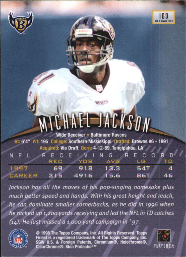 1998 Finest Refractors #169 Michael Jackson