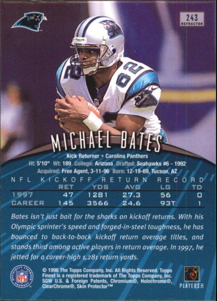 1998 Finest Refractors #243 Michael Bates