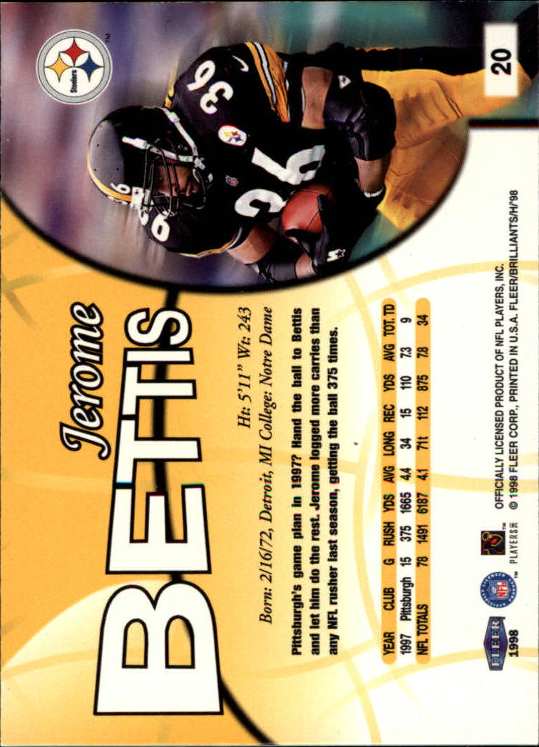 Jerome Bettis cards (1994-2023) Rams Steelers - You Choose