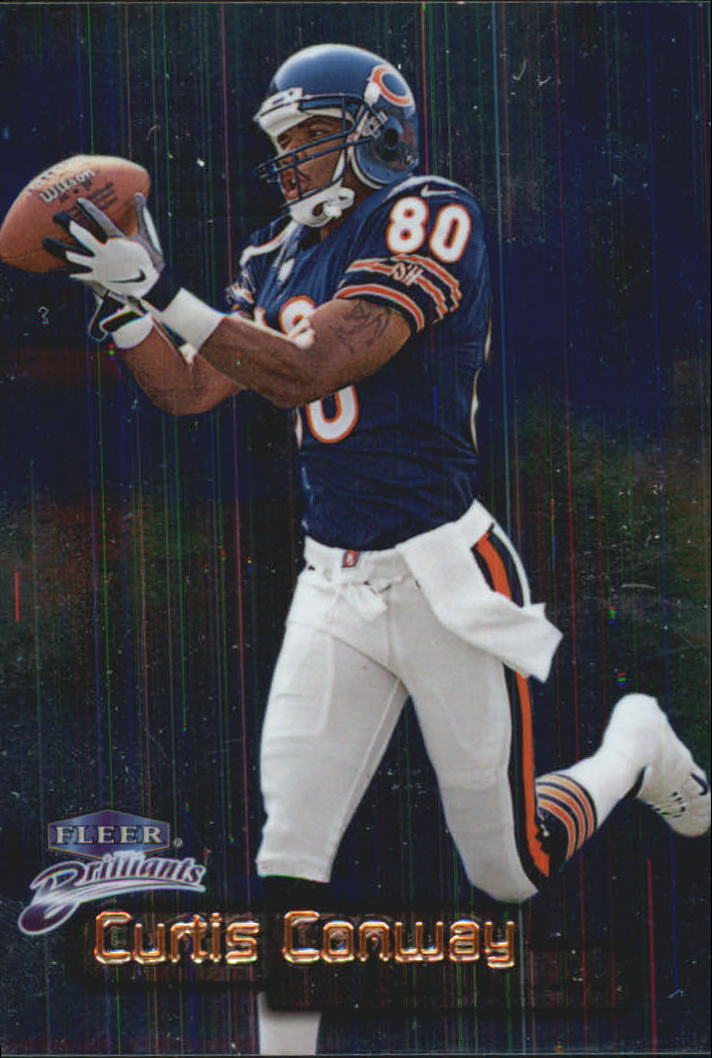 Tarjetas paralelas ""azules y doradas"" de fútbol americano Fleer Brilliants 1998 - Imagen 4 de 35