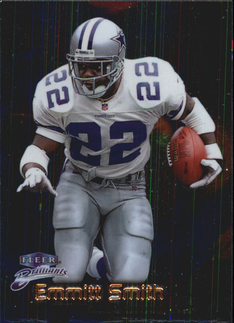 Tarjetas paralelas ""azules y doradas"" de fútbol americano Fleer Brilliants 1998 - Imagen 6 de 35