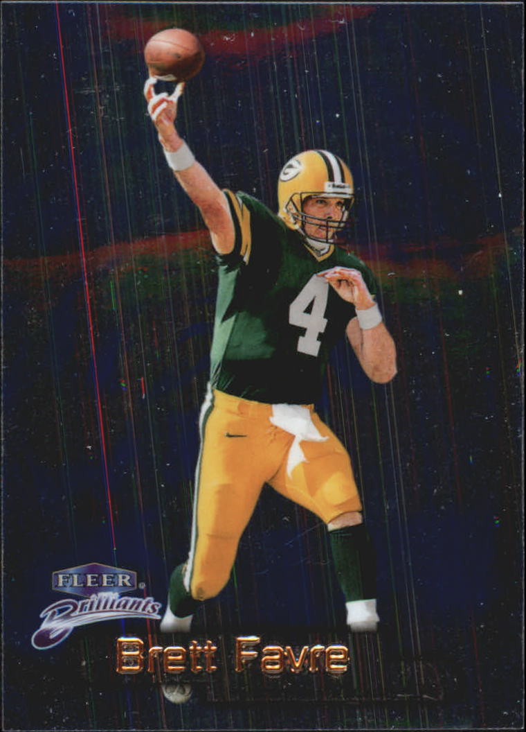 Tarjetas paralelas ""azules y doradas"" de fútbol americano Fleer Brilliants 1998 - Imagen 8 de 35