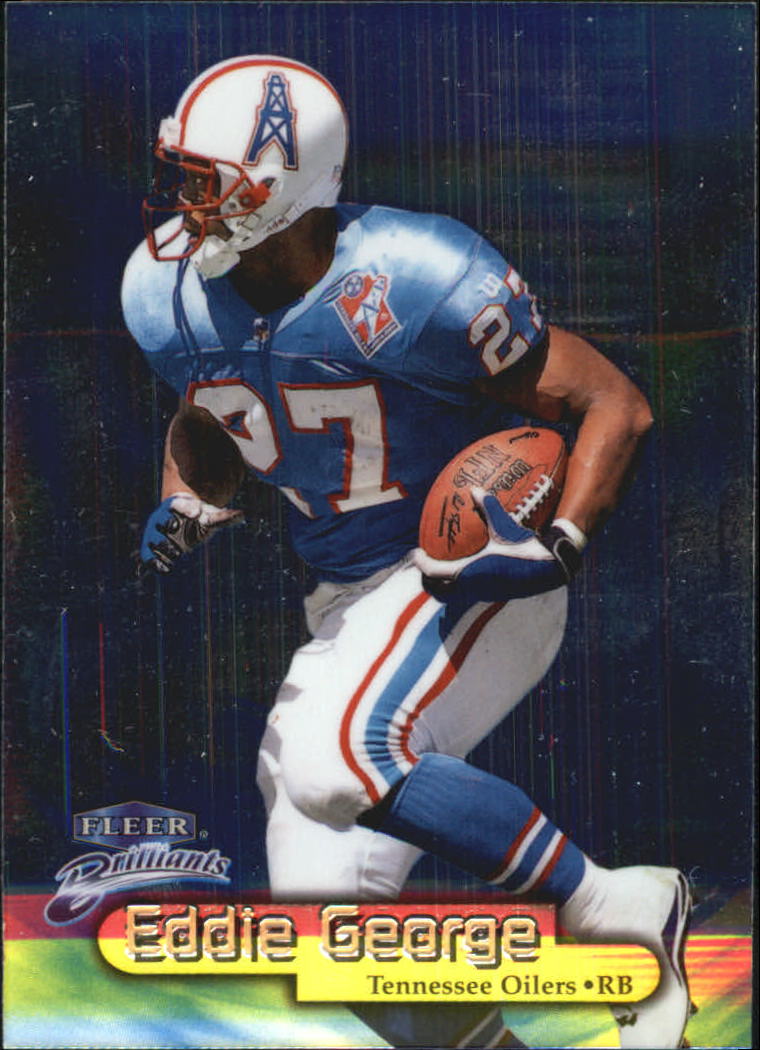 Tarjetas paralelas ""azules y doradas"" de fútbol americano Fleer Brilliants 1998 - Imagen 14 de 35