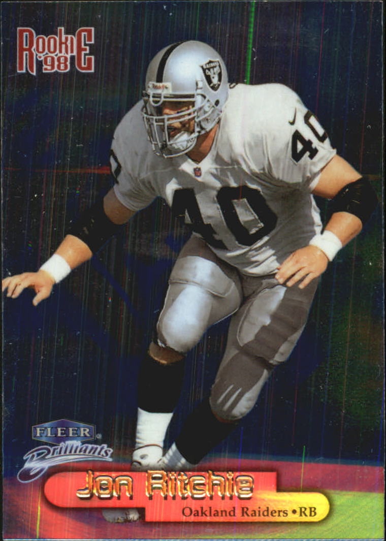 Tarjetas paralelas ""azules y doradas"" de fútbol americano Fleer Brilliants 1998 - Imagen 24 de 35