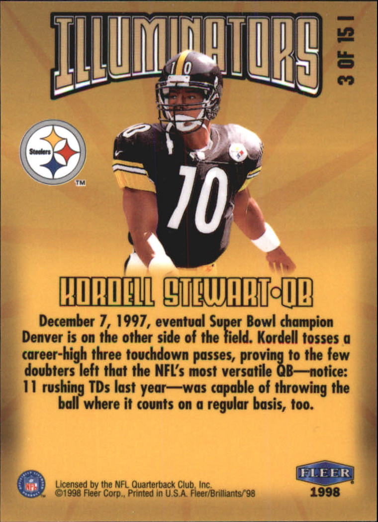 1998 Fleer Brilliants Football "Insert" Cards - Picture 7 of 19