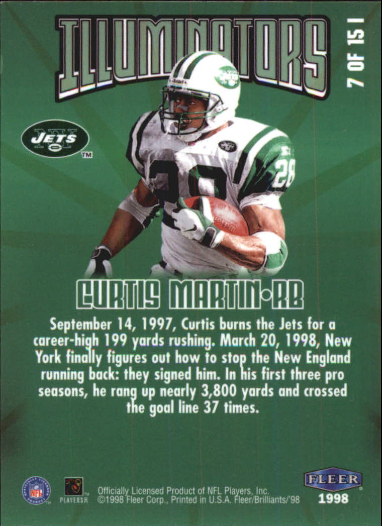 1998 Fleer Brilliants Football "Insert" Cards - Picture 13 of 19