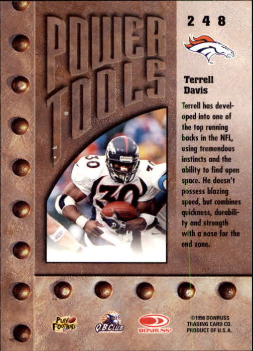 1998 Leaf Rookies and Stars #248 Terrell Davis PT back image