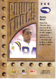 1998 Leaf Rookies and Stars #266 Randy Moss PT back image