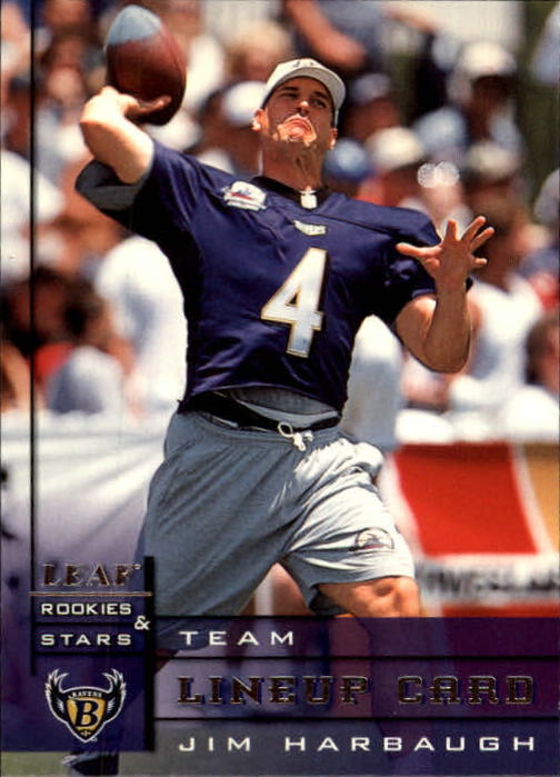 1998 UD Choice #297 Jim Harbaugh Baltimore Ravens