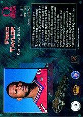 1998 Pacific Omega Rising Stars #13 Fred Taylor back image