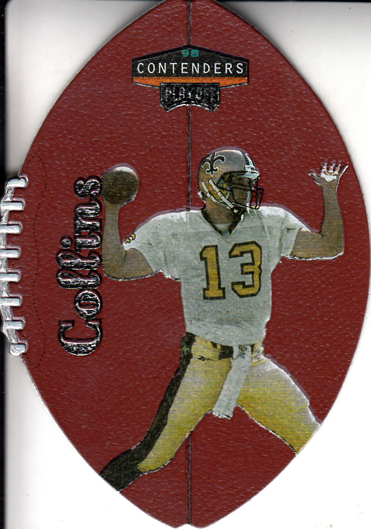 1998 Playoff Contenders Leather #60 Kerry Collins