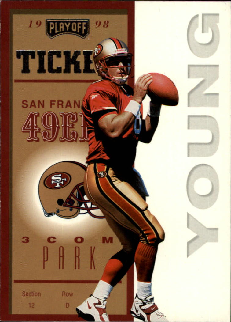 : JERRY RICE/STEVE YOUNG 1999 PLAYOFF CONTENDERS #T22