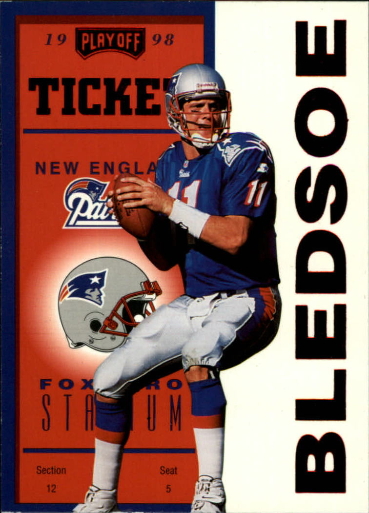1998 Playoff Contenders Ticket Red #47 Drew Bledsoe