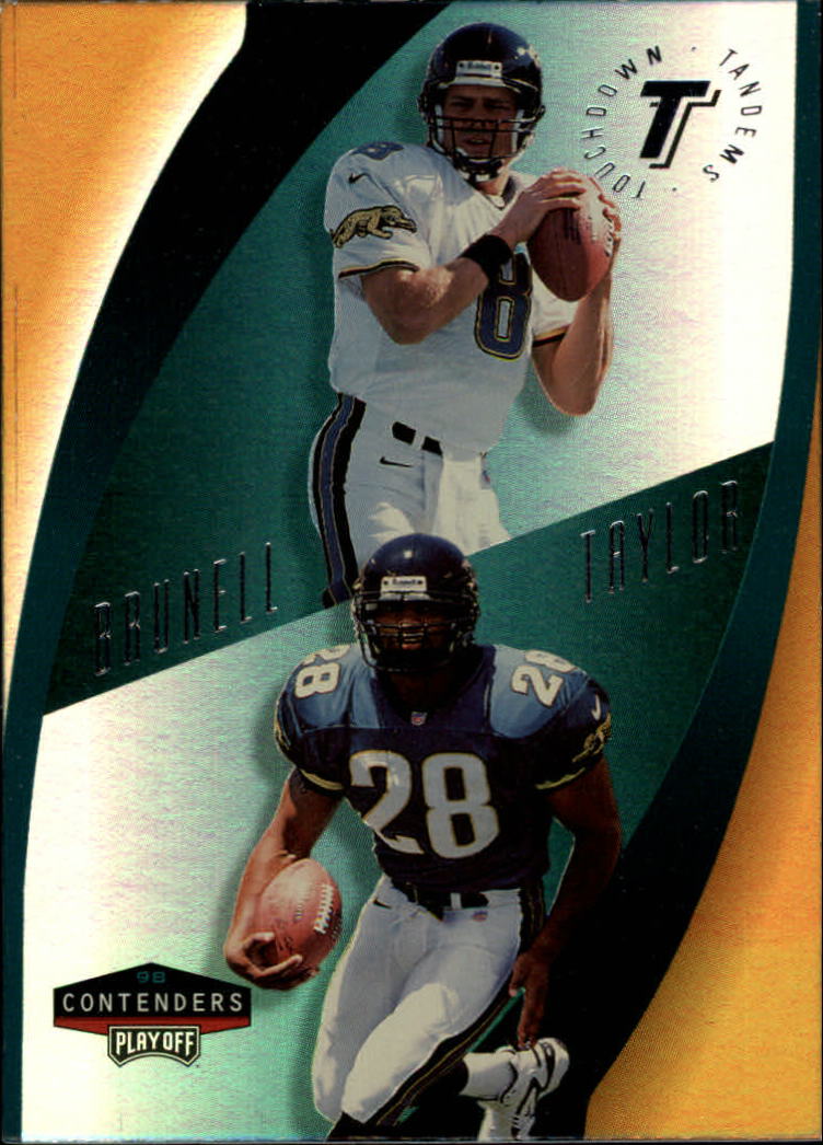1998 Playoff Contenders Touchdown Tandems #8 M.Brunell/F.Taylor