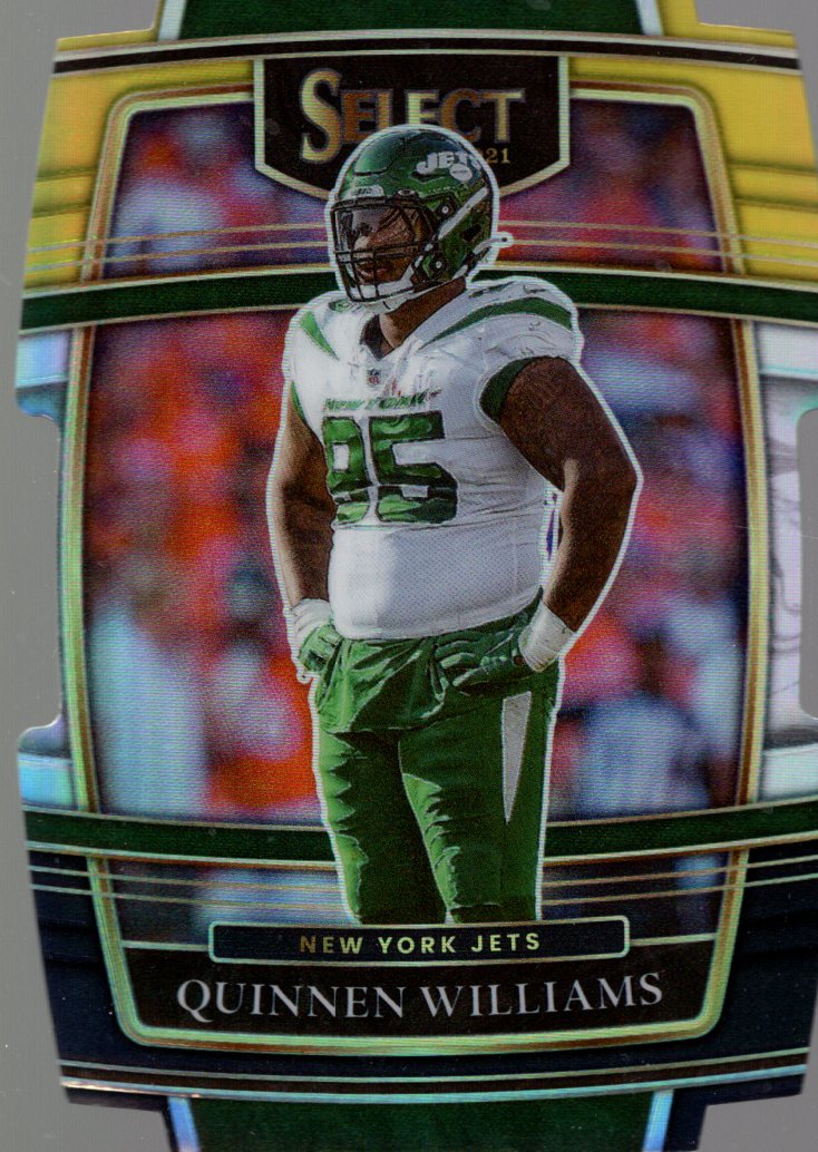 2021 Select Prizm Black and Gold Die Cut #27 Quinnen Williams