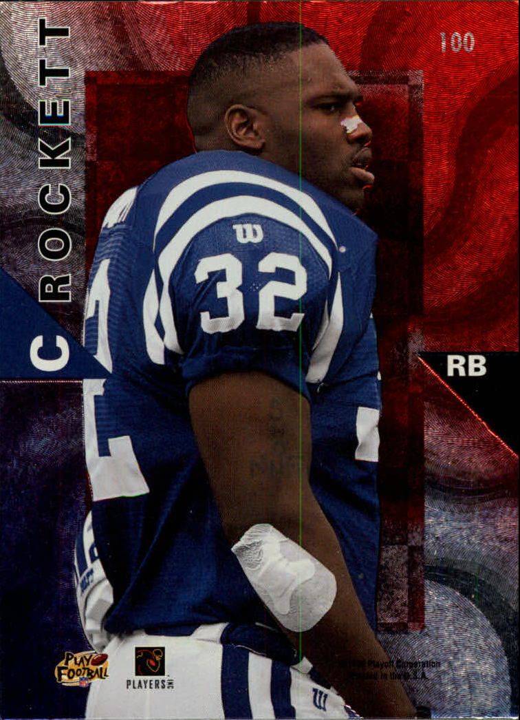 1998 Playoff Momentum Hobby Red #100 Zack Crockett back image