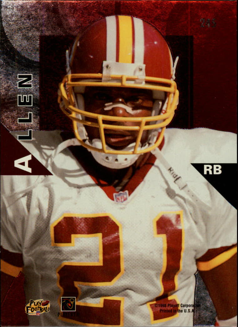 A4544- 1998 Playoff Momentum Hobby Red FB Cards -You Pick- 15+ FREE US SHIP - Picture 355 of 359