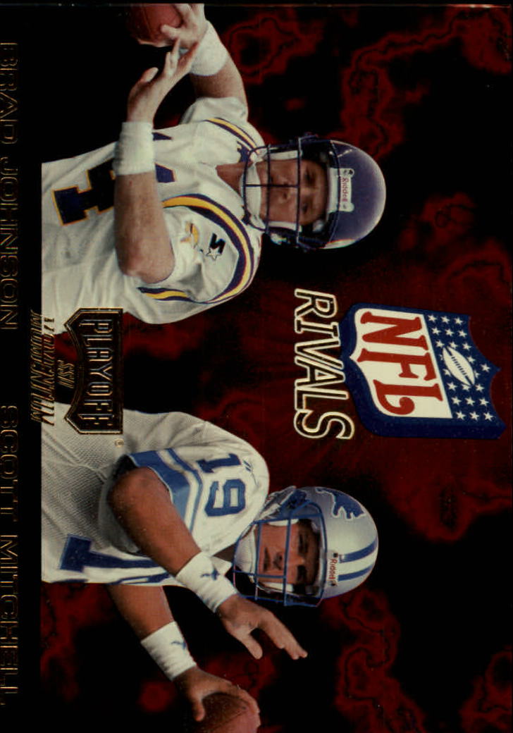 1998 Playoff Momentum NFL Rivals #16 Brad Johnson/Scott Mitchell