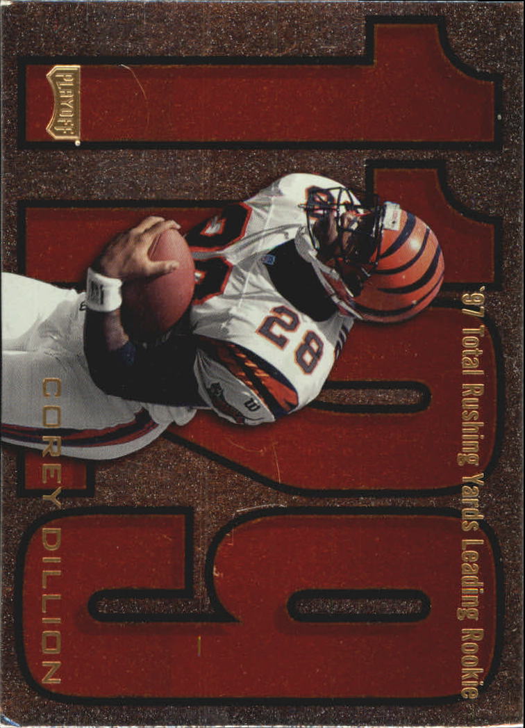 1998 Playoff Prestige Inside the Numbers Non-Die Cut #7 Corey Dillon UER