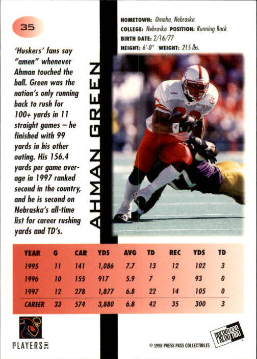 1998 Press Pass Football Cards - Picture 11 of 83