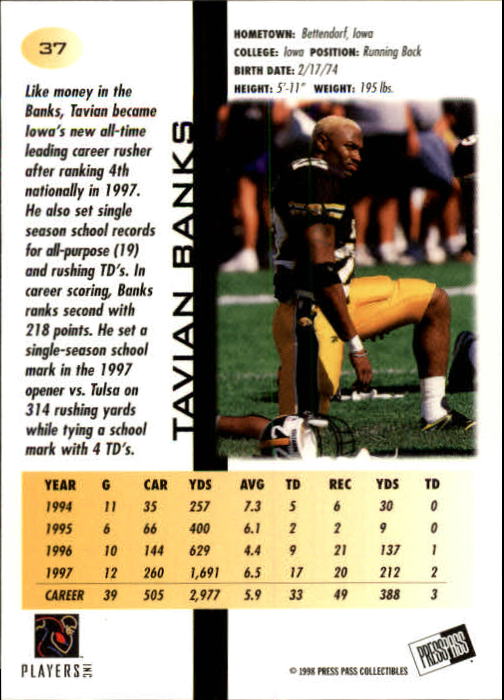 1998 Press Pass Football Cards - Picture 13 of 83