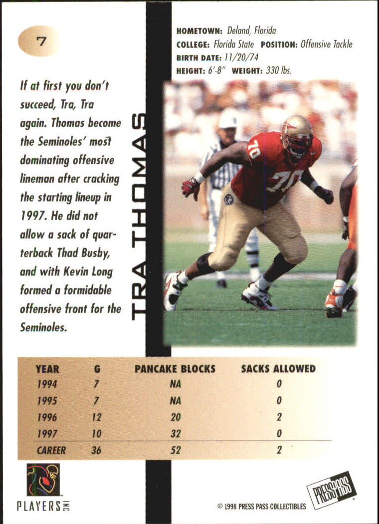 1998 Press Pass Football Cards - Picture 53 of 83