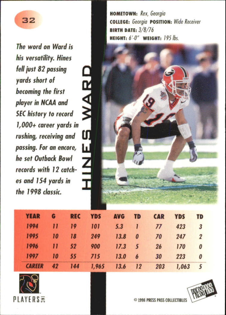1998 Press Pass Football Cards - Picture 65 of 83