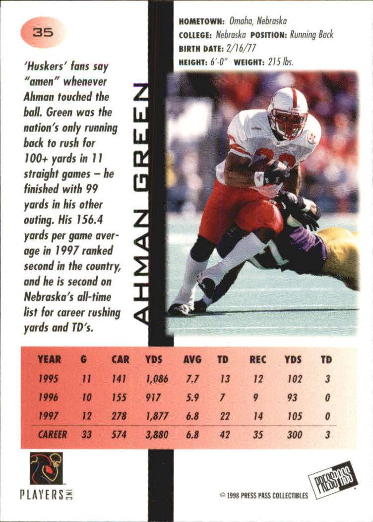 1998 Press Pass Football Cards - Picture 71 of 83