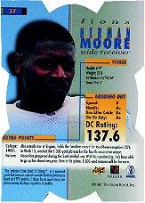 1998 Pro Line DC3 #37 Herman Moore back image