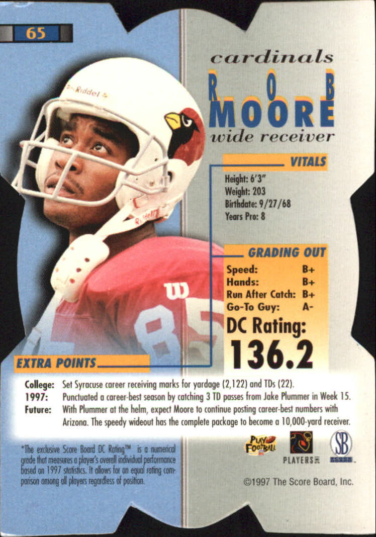 1998 Pro Line DC3 Gold #65 Rob Moore back image
