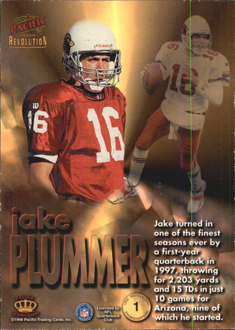 1998 Revolution Showstoppers #1 Jake Plummer back image