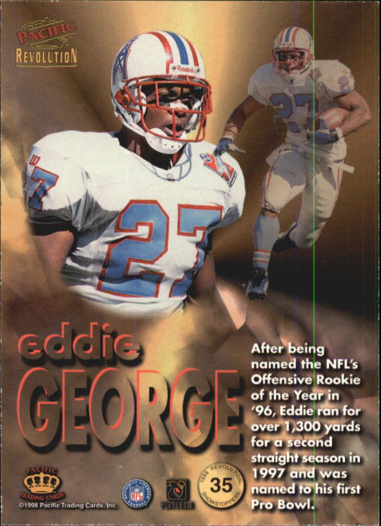 1998 Revolution Showstoppers #35 Eddie George back image