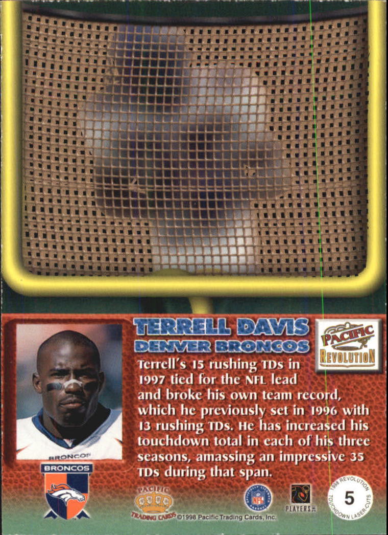 1998 Revolution Touchdown #5 Terrell Davis back image